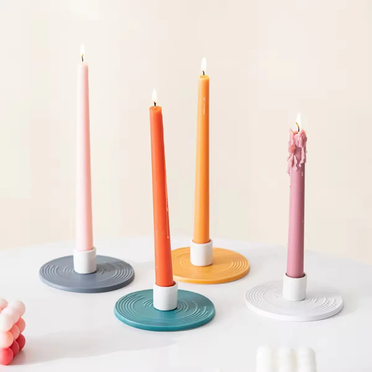 Custom Candle Holder Glaze Porcelain Wholesales Jars for Home Decor Wedding Ceramic Candlestick Holders