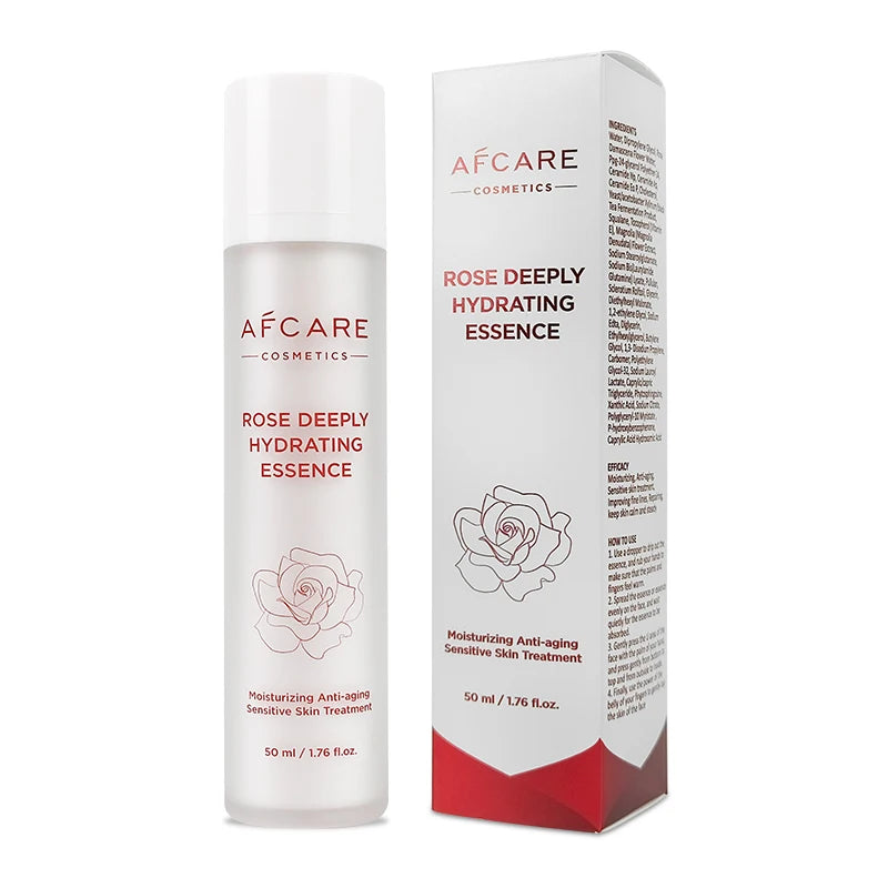 Custom Rose Water Face Body Serum Moisturizing Anti-Aging Smoothing Paraben-free Organic Squalane Purslane Green Tea Aloe Ver