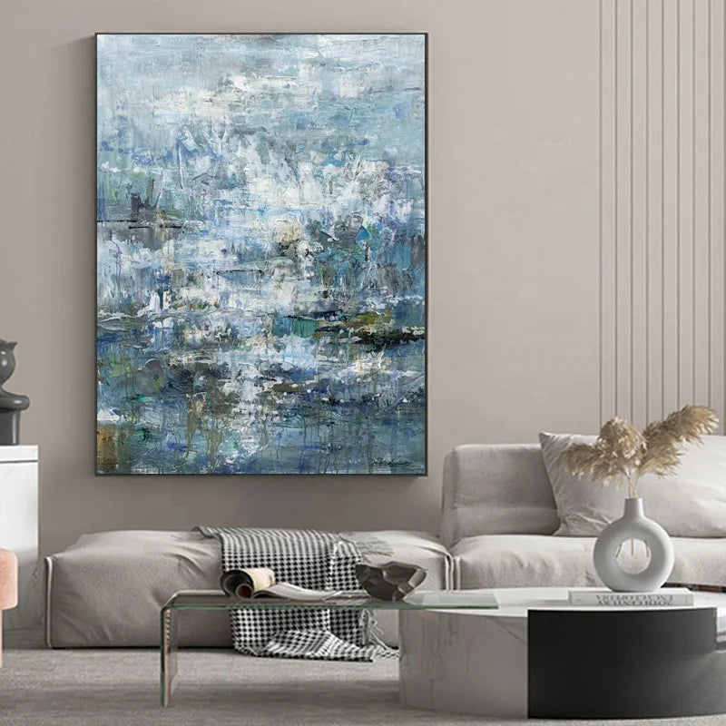 Abstract Painting Handmade on Canvas Painting Wall Art Artwork Hotel Artwork Oil Painting on Canvas