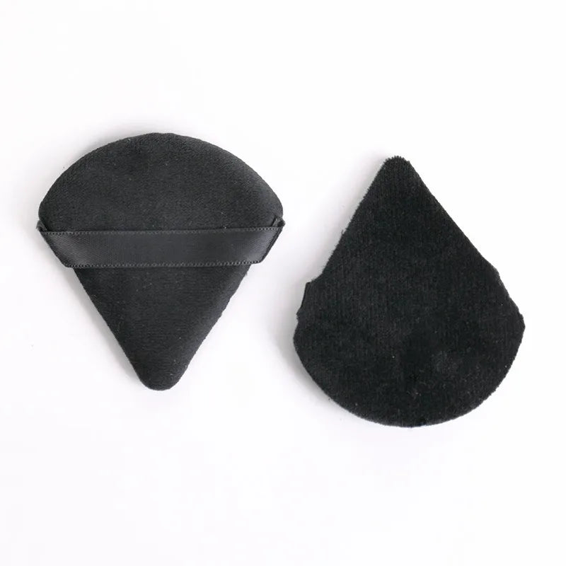 New Triangle 6 Pieces Powder Puff Sponge Short Velvet Powder Puff Makeup Powder Double-sided Makeup Air Cushion Beauty Tools