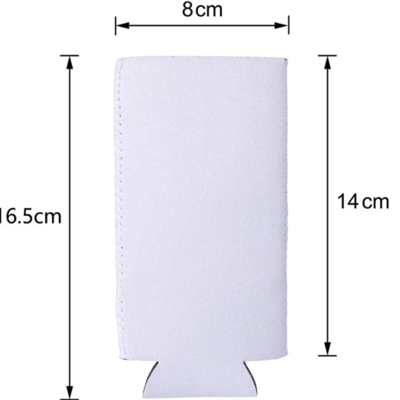 Hot Sales Heat Transfer Can Cooler Blank Sublimation White Neoprene Beer Bottle Can Cooler Sleeve