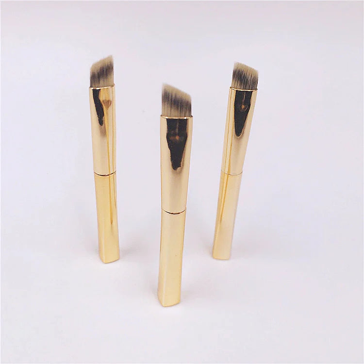 Factory Wholesales Small Angled Eyebrow Brush Eyeliner Brush Precision Brush for Eye Makeup