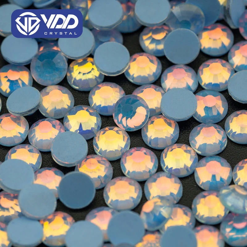 VDD 405 Blue-Nebula SS6-SS30 Glass Rhinestone Crystal Flatback Strass Stone for Nail Art Accessories DIY Crafts Decoration