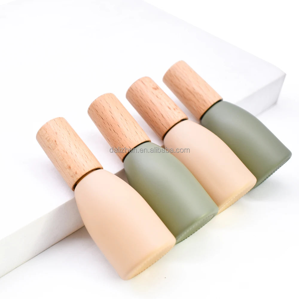 Essential Serum Oil Roller Bottles 10ml Glass Deodorant Roll on Glass Bottle With Bamboo Cap