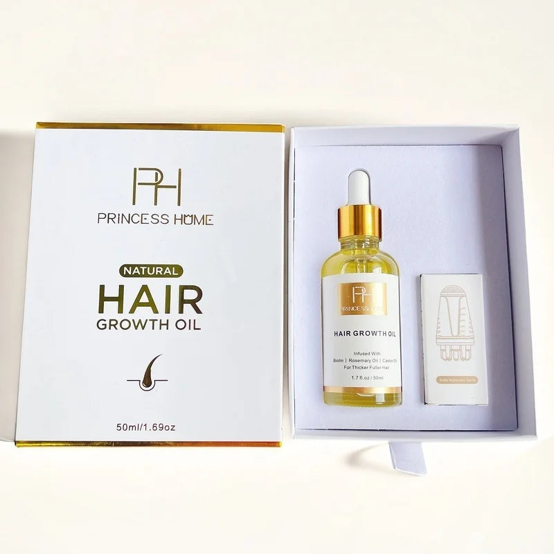 50ML Private Label High-quality Rosemary Oil Anti Hair Loss Treatment  Biotin Hair Growth Oil Set for Men and Women Hair Grow