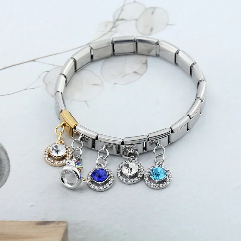 Hapiship Italian Charm Pendant Stainless Steel Italian Charms Pulseras Wholesale DJ382
