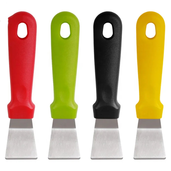 Mini Stainless Steel Ice Scraper Shovel PP Silicone Hand Grip Dishwasher Safe Freezer Defrosting Cleaning Tool for Kitchen