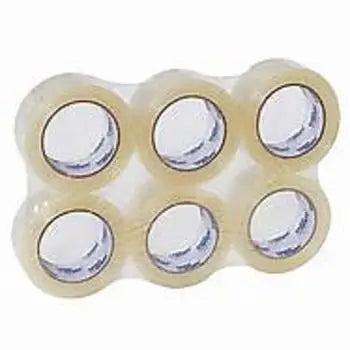 Strong Transparent Shanghai Rubber Bopp Tape Carton Sealing Single Sided Adhesive Packing Masking Clear OPP Tape Offer Printi