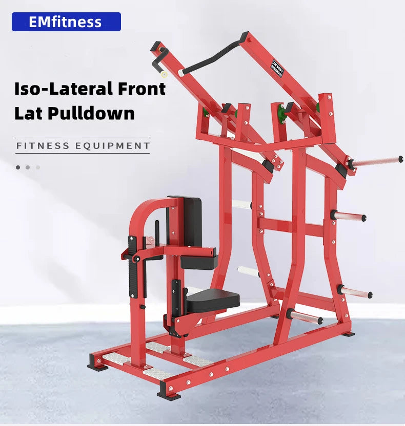 Plate Loaded Iso-Lateral Front Lat Pulldown Fitness Equipment