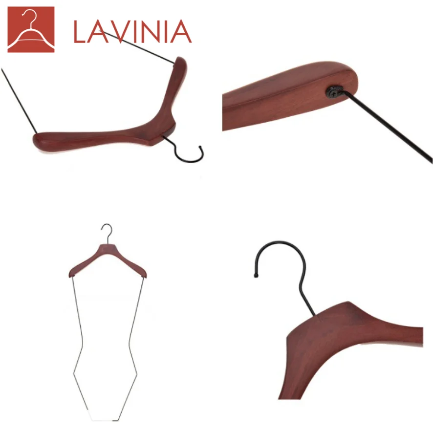 Lavinia Wholesale Metal Hangers Swimwear Hangers Body Shape Underwear Bra Display Rack Swimwear Hanger Bikini