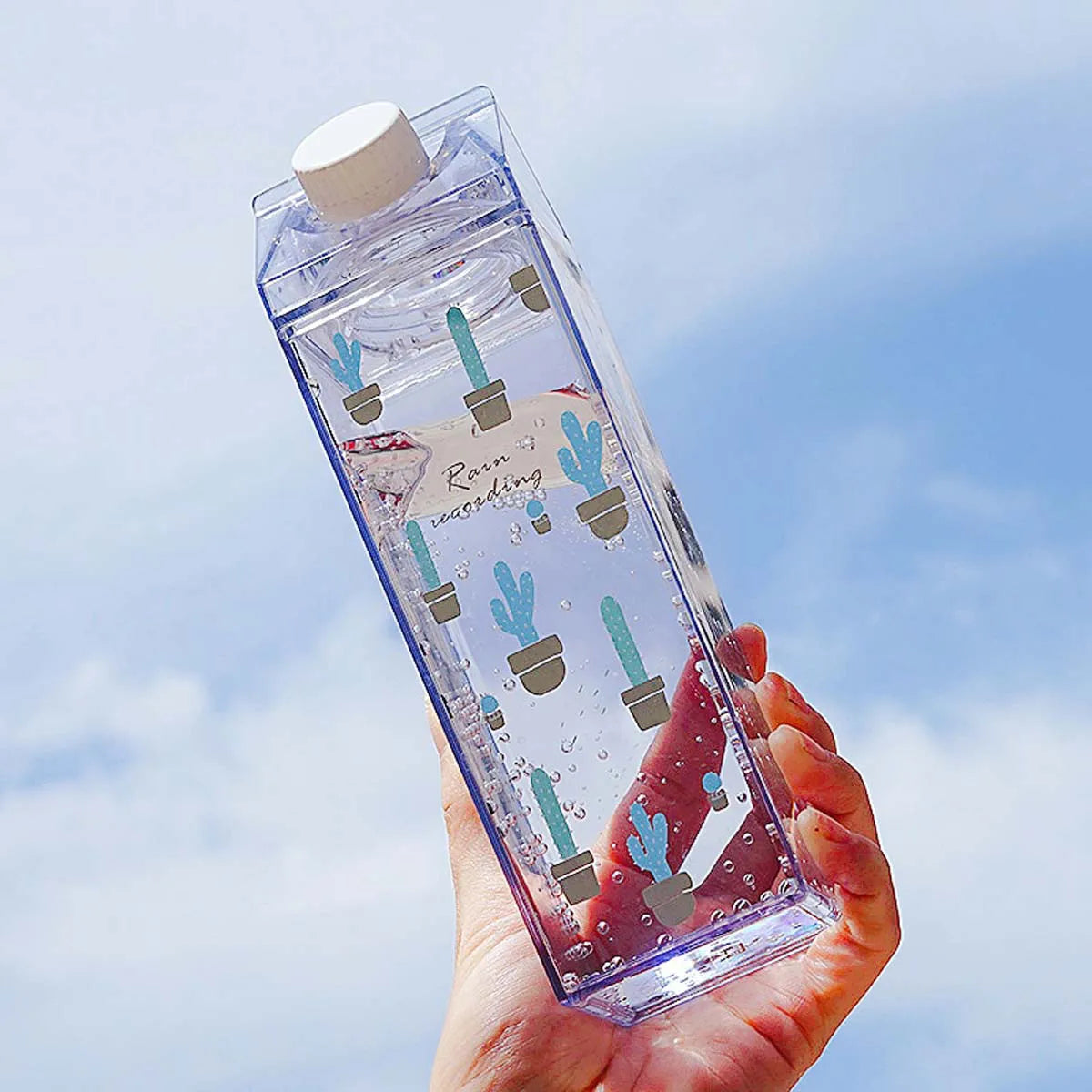 Best Selling Products 2023 Amazons Reusable clear Bpa Free Plastic Milk Carton Water Bottle for Kids