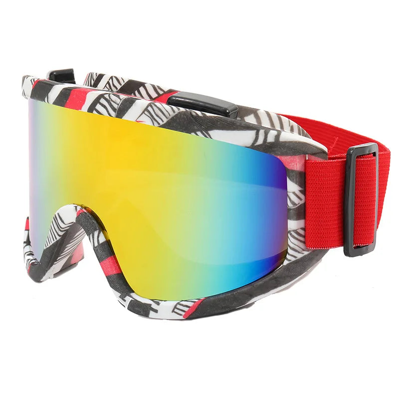 Feihong FH543048-2 New Trending Unisex Adult Ski Goggles UV400 Anti-Fog Windproof Safety Eye Protection PC Frame Sports