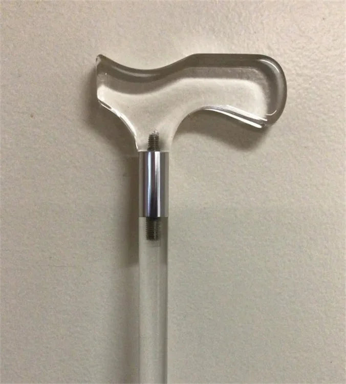 Acrylic Decorative Fashion Luxury Clear Nordic Cane Handle Walking Stick for Men