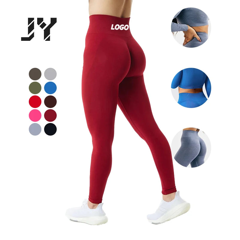 Joyyoung Custom Gym High Quality 2 Piece Fitness Yoga Wear Sustainable Gym Wear Workout Clothing Seamless Ribbed Yoga Sets