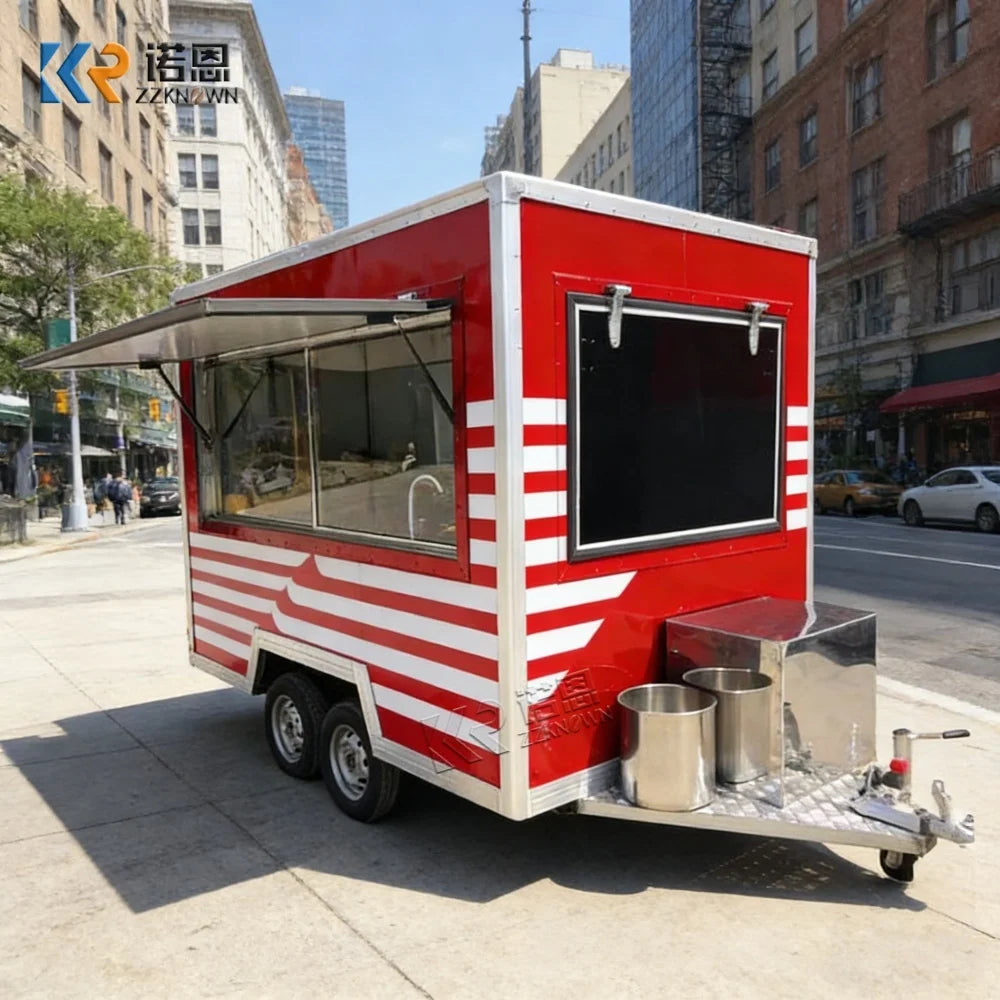 Fully Equipped Ice Cream Food Truck With Full Kitchen Bakery Trailer Fast Food Trailer Mobile Street Food Cart