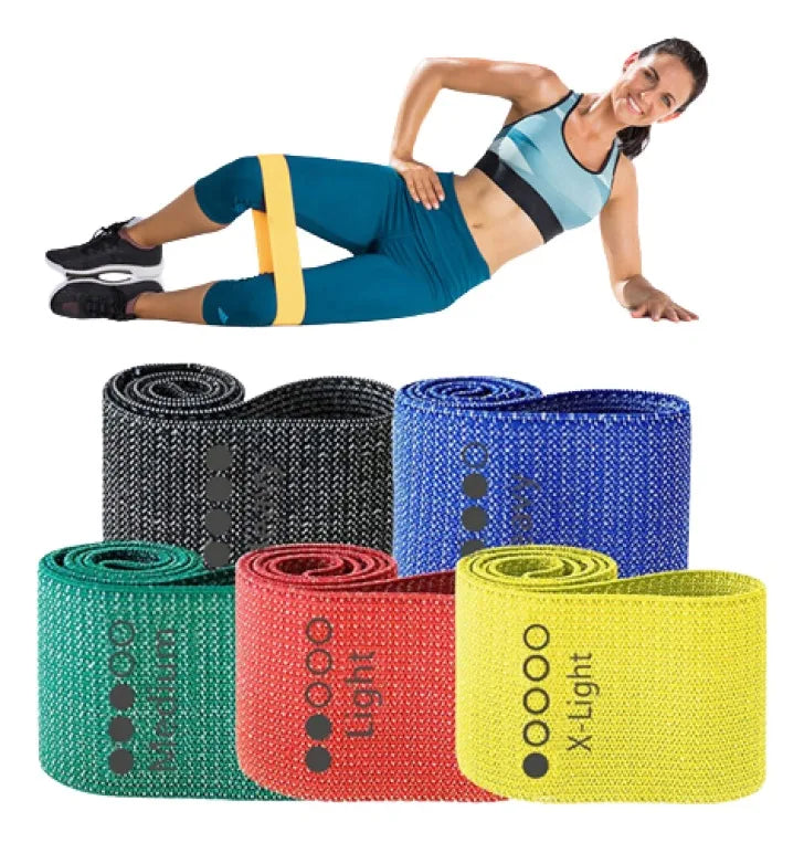 Factory Direct Wholesale Elastic Booty Workout Bands Heavy Resistance Fitness Loop Yoga Exercise Fabric Band Made Latex Cotto
