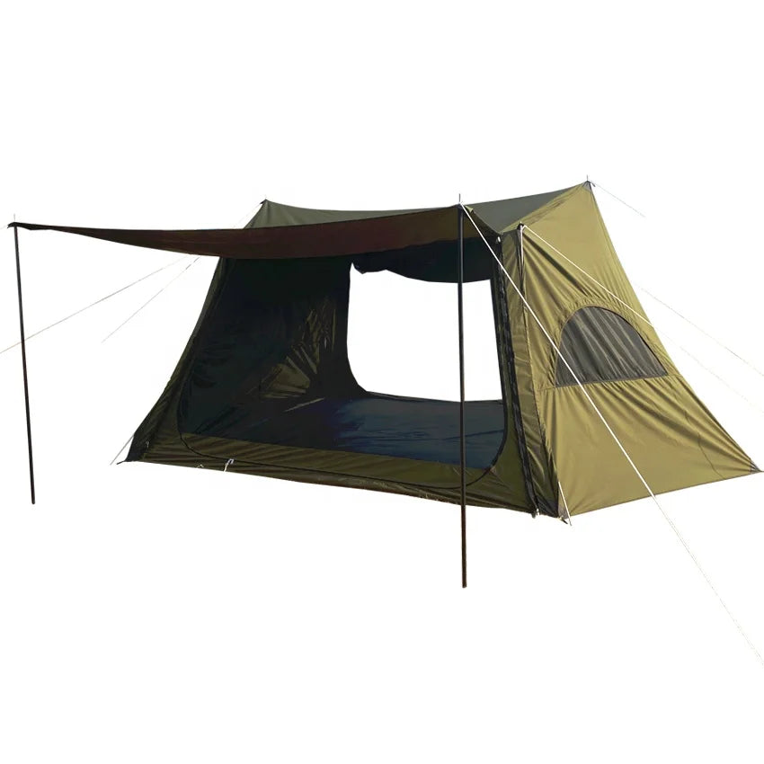Large TC Fabric Outdoor Camping Tent  Hot Tent Winter Camping Tent with Stove Jack