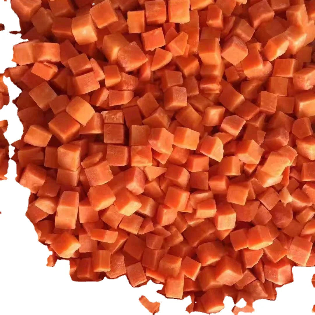 IQF Vegetable Frozen Freeze Carrot Dices Cubes