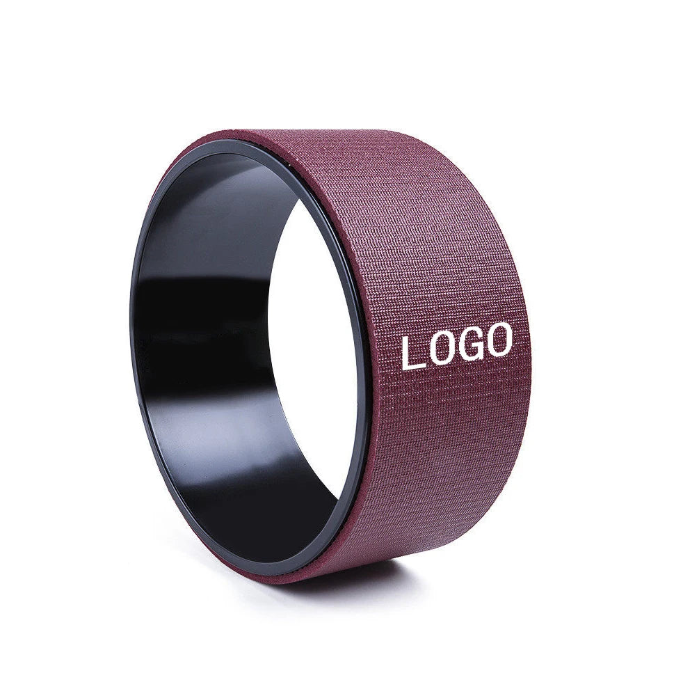 High Density Pvc New Packaging Natural Eco Friendly Custom Printed Yoga Wheel Set for Back Pain