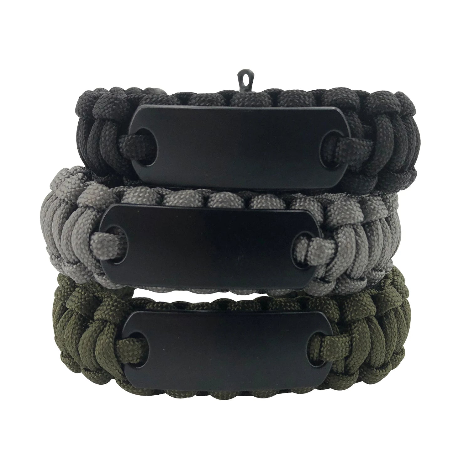 Outdoor Custom Color Survival Paracord Bracelet Custom logo Charm Bracelet with Adjustable Buckle
