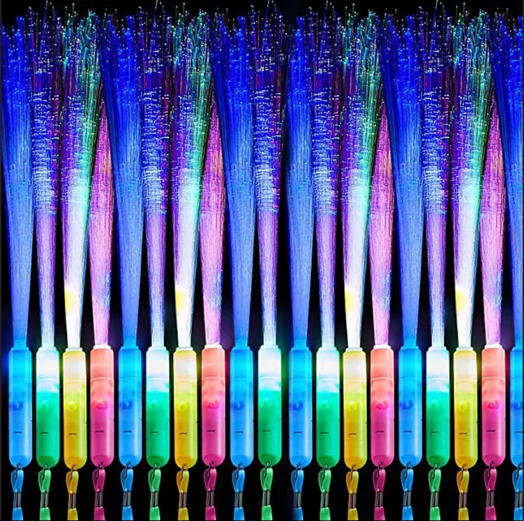 Factory Glow Sticks LED Light up Fiber Optic Wands Flashing Neon Wedding Events Graduation Birthday Bachelorette Party Suppli
