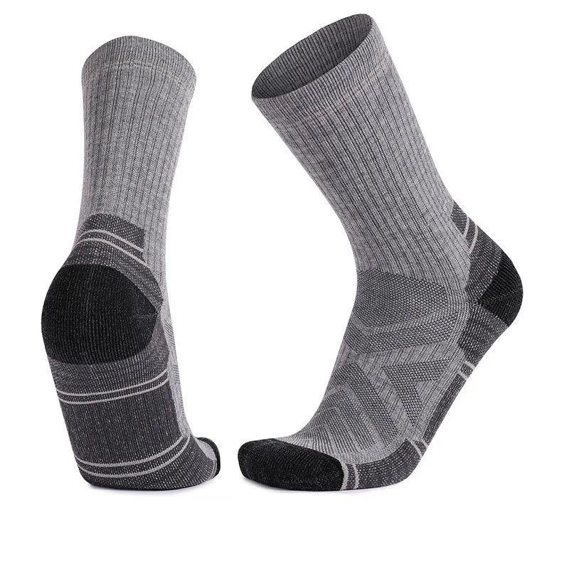 FS001 Wholesale Performance Men's Trail Merino Wool Medium Weight Crew Hiking Socks