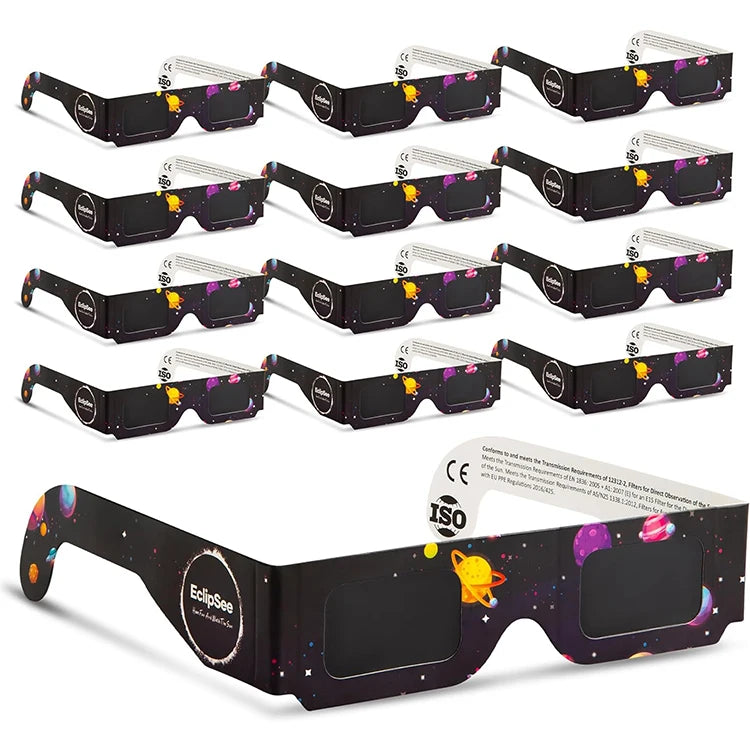 Wholesale Eclipse Glasses 2027 Solar Eclipse Glasses Customized Design Solar Eclipse Viewing Paper Glasses