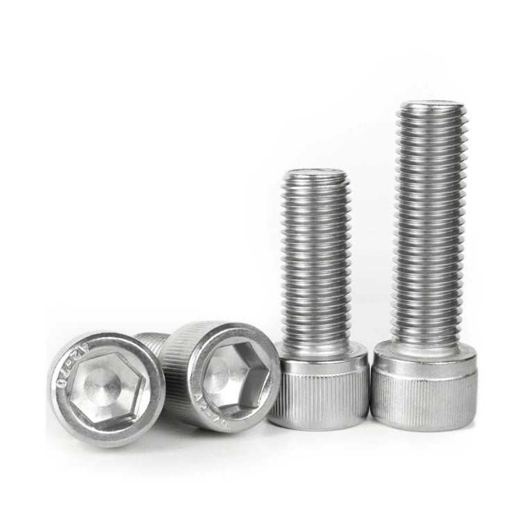 M2 M2.5 M3 M4 M5 M6 M8 DIN912 Stainless Steel A2 Full Thread Cylindrical Head Allen Bolts Hex Socket Head Cap Screws