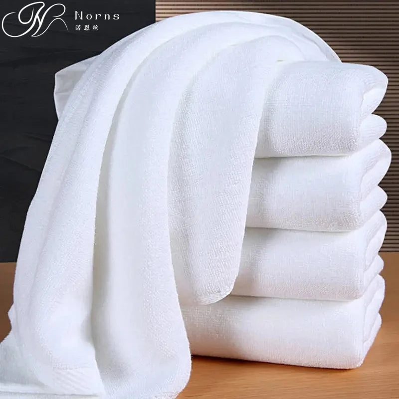 5 Star Hotel Towels White Custom Logo Bathroom Linen 100% Cotton Face Hand Bath Hotel Towel Set