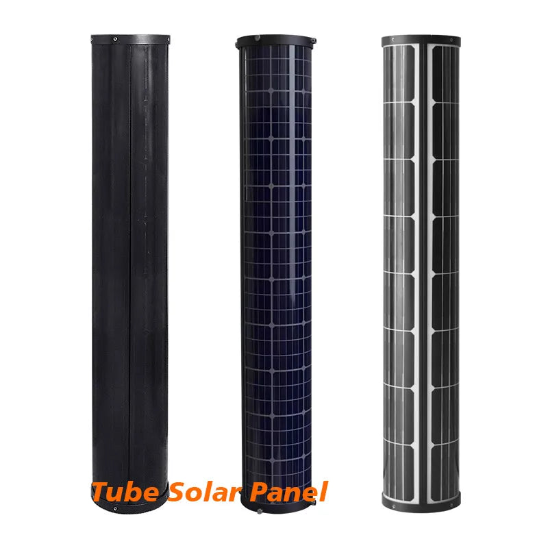 Factory Supply High Performance Tube Solar Panel for Led Light 100w 120w 140w Cylindrical Solar Panels for Street Lighting Po