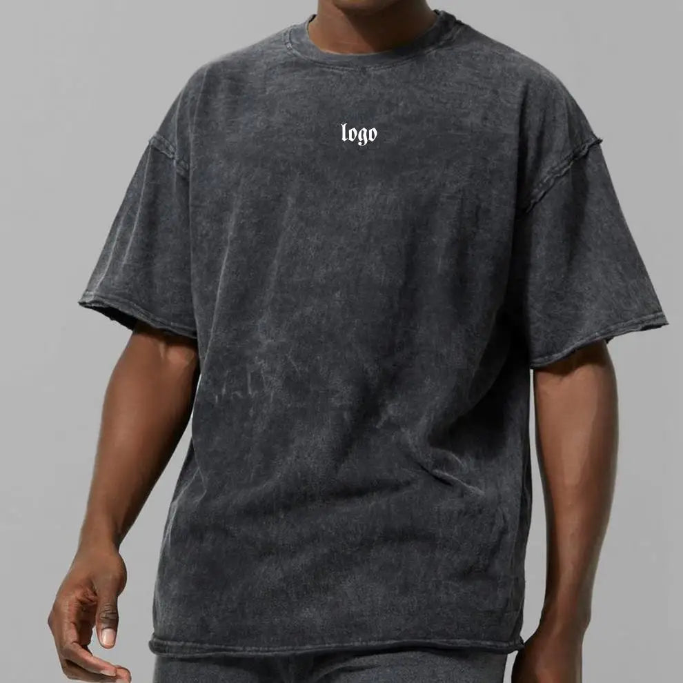 230g Oversized Custom Camisetas Hop T Shirt Plus Size Men'S T-Shirts Wholesale Quality Cotton T Shirts for Men