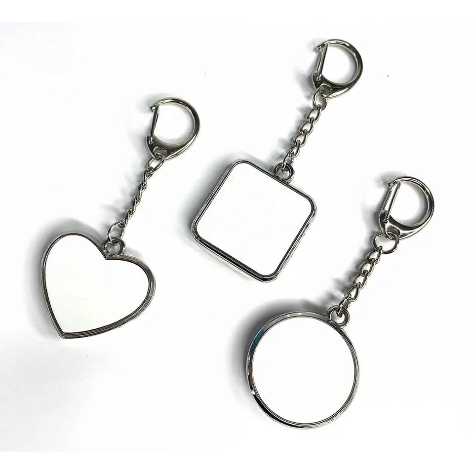 Custom Printed Metal Keychain Can Put Fragrance Blanks Sublimation DIY Keychains