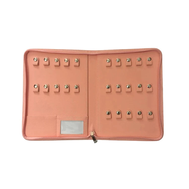 A4 Keys Organizer Case Pu Leather Zipper Portable Manager Landlord Zipper Key Holder for Real Estate Seller