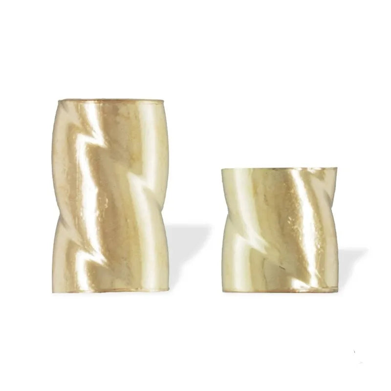 Non Tarnish GF Real 14K Gold Filled Crimp Twisted End Tubes for DIY Jewelry Necklace Bracelet Making Findings Accessories