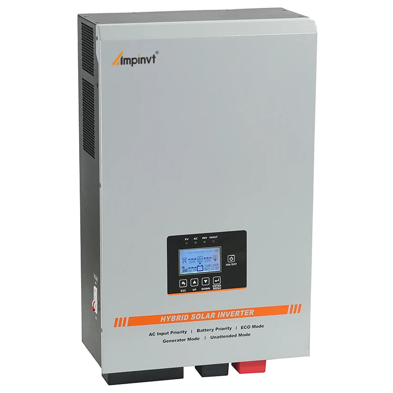 5000W 6000w 10kw Solar Hybrid Inverter 48V DC to 220V 230V Hybrid Solar Inverter in 80A 100A MPPT Charge Controller for Home
