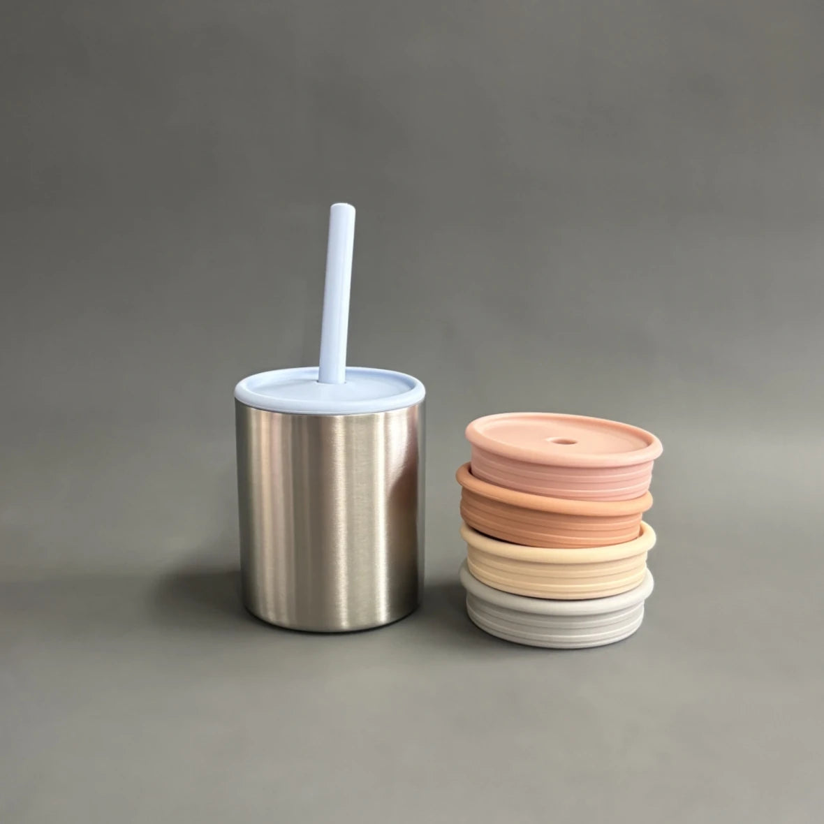 Tumbler Double Wall Mugs Back to School Silicone Straw Mug Waterproof Reusable Drinkware Silicone Kids Stainless Steel Water 