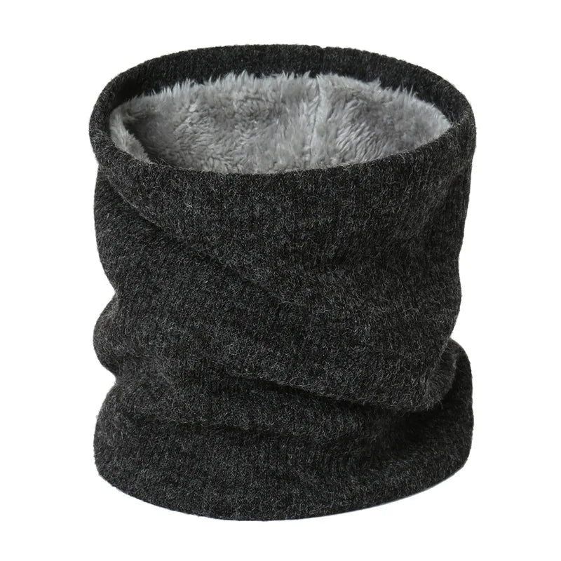 HZW-18045 Fashion Winter Warm Neck Tube Snood Neck Warmer Fleece Knitted Scarves