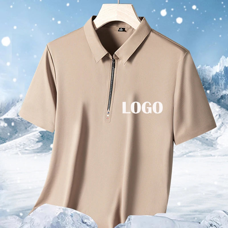 Latest Horse Riding Tops Men Polo T-Shirt Summer 4-Way Stretchy Nylon Fabric Equestrian Riding Base Layers Short Sleeves Tops