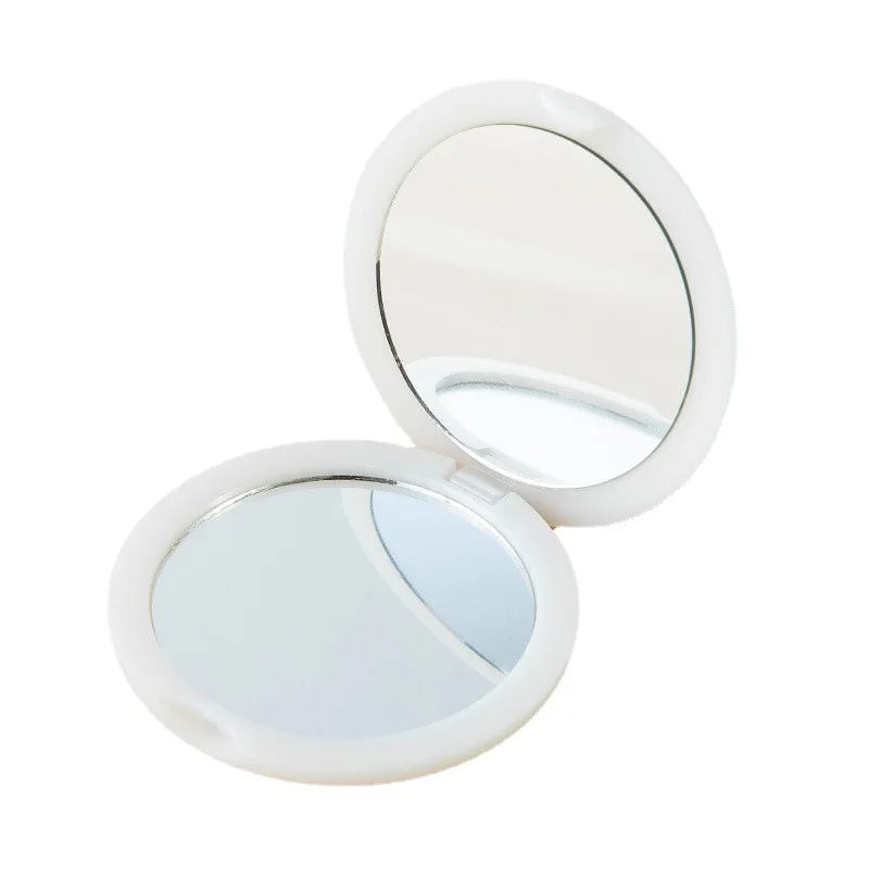 Portable Mini Square Folding Compact Mirror Wholesale Beauty Pocket Makeup Mirror with Magnifying and Personalized Logo OED O