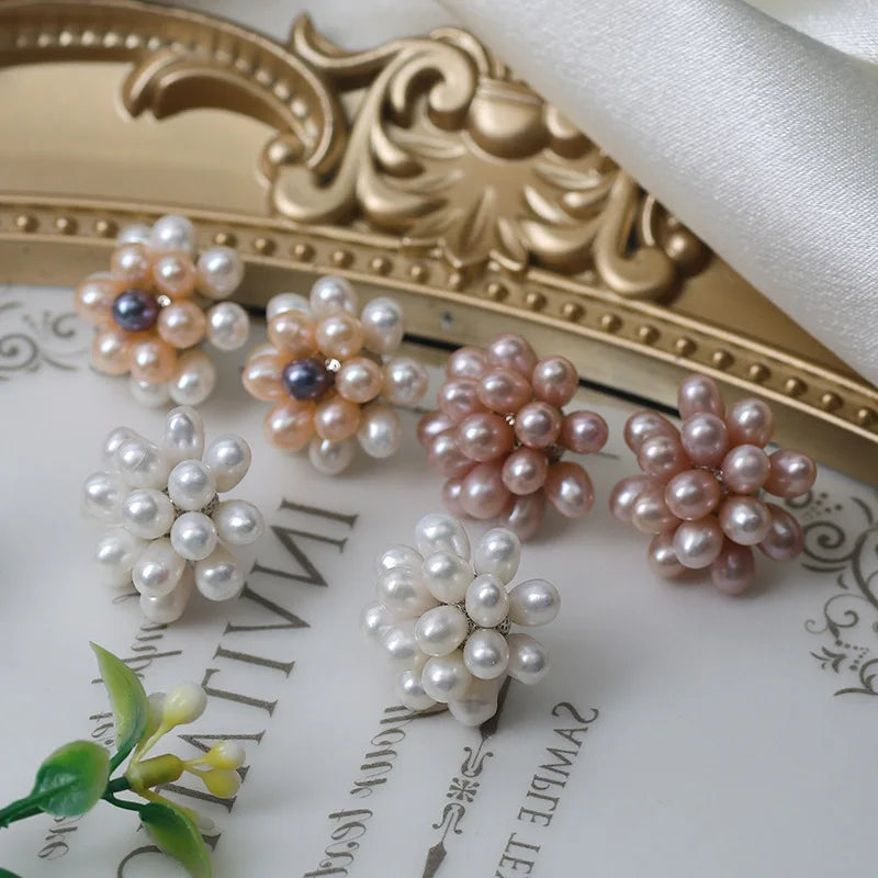 4-5mm Rice Shape Freshwater Pearl Stud Earrings