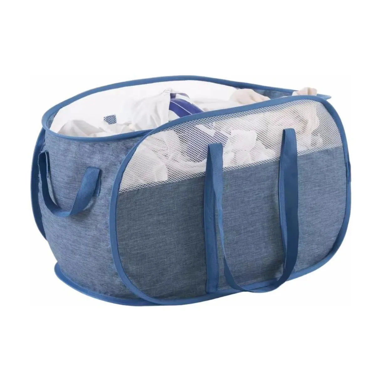 Lavinia Wholesale Dirty Clothes Basket Dirty Clothes Storage Basket Foldable Sports Badminton Mesh Bag Laundry Basket