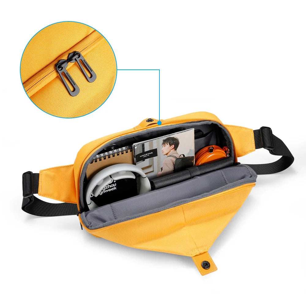 Kingsons RGS RPET Recycled Crossbody Products Golden Supplier Sling Bags Chest Shoulder Waist Belt Holder Phone Pouch for Wom