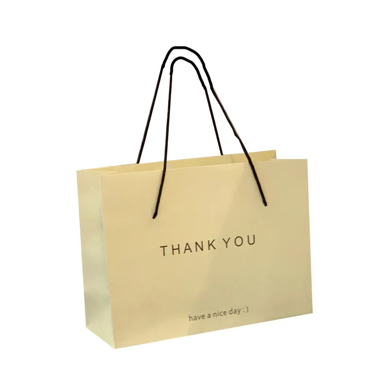 THANKYOU Advanced Shopping Bags Ins Clothing Store Children's Gifts Gift Bag Custom logo High-end Paper Bag