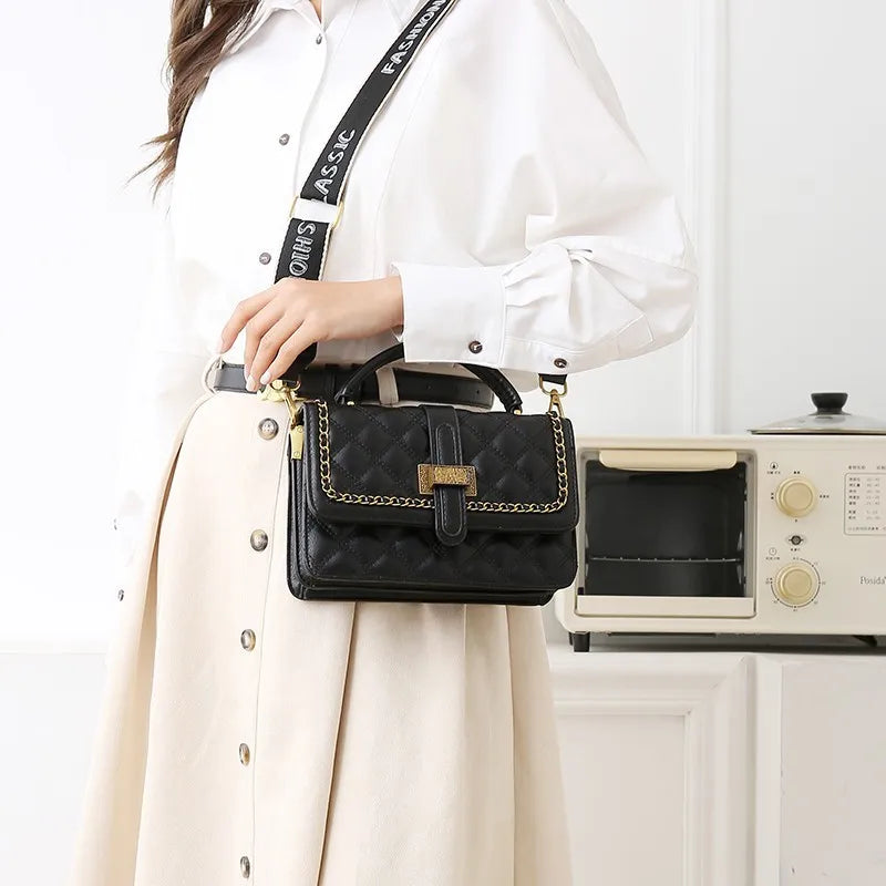 Kunhao High End Autumn/Winter Women's Crossbody Bag PU Material Large Storage Space Casual Vintage Design Letter Customizable