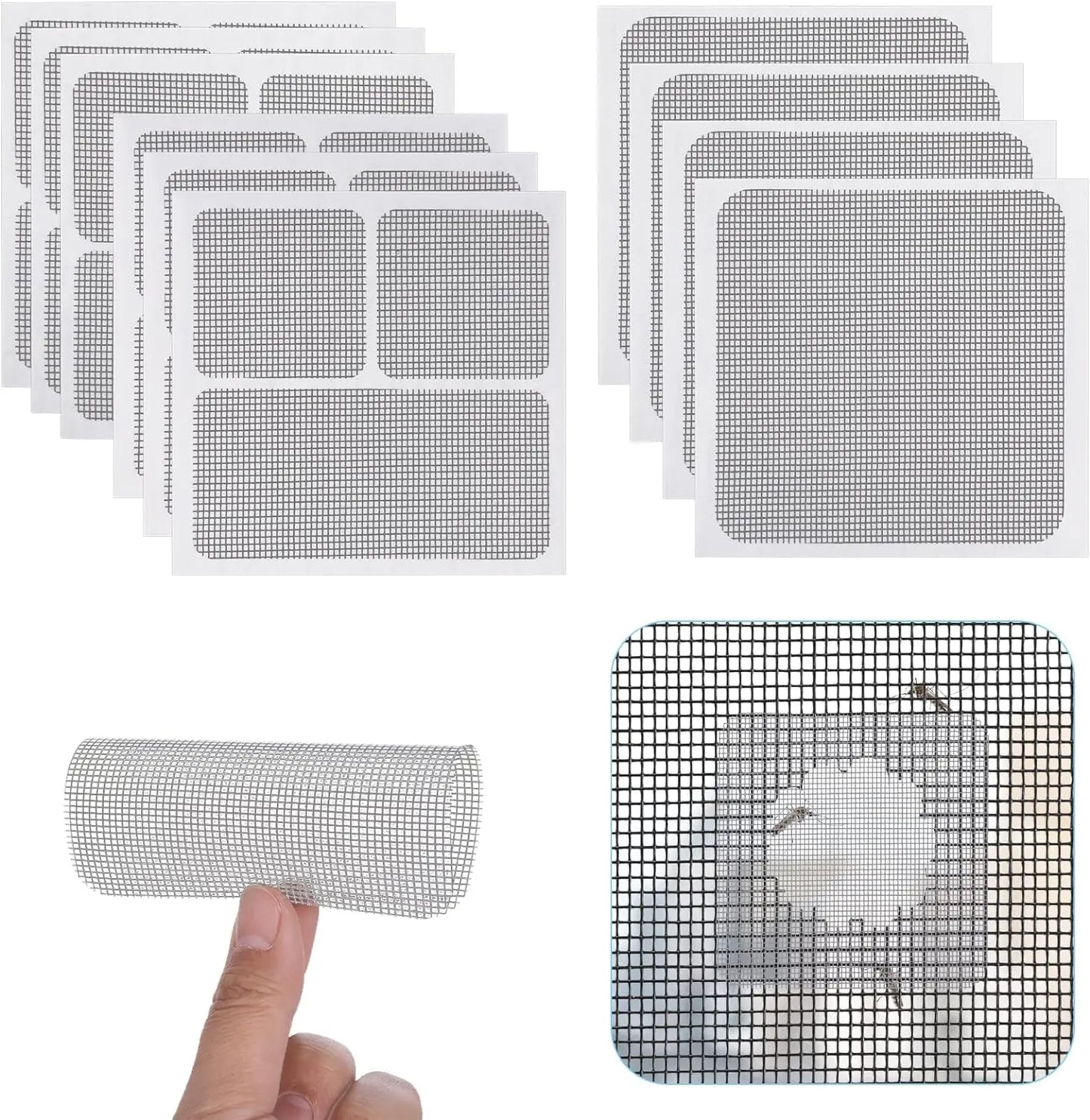 Window Screen Repair Tape 10cm Custom Size Single Sided Self-Adhesive Rubber Waterproof 0.1mm Thick Masking Patches Kit