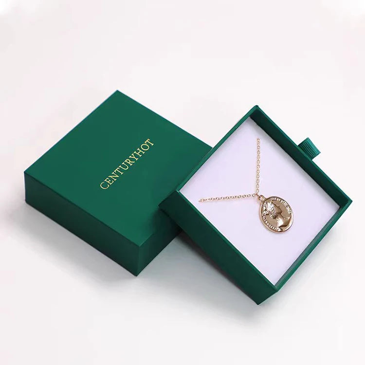 Custom Logo Personalized Jewelry Ring Boxes Drawer Paper Material with Sponge Lining Embossing Matt Lamination Gift Packaging