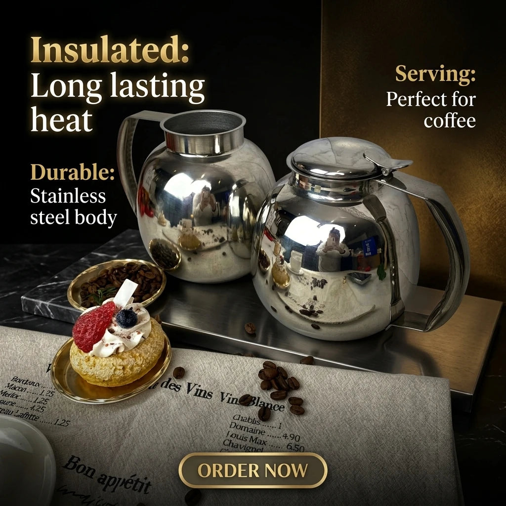 Zhenneng Classic Stainless Steel Tea Kettle & Coffee Maker with PP Plastic for Aviation Kitchen Home Use Eco-Friendly Hot/Col