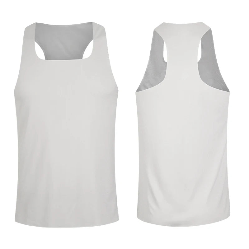 Customizable Breathable Seamless Tank Top Knitted Run Vest for Men and Women for Summer Marathon Training