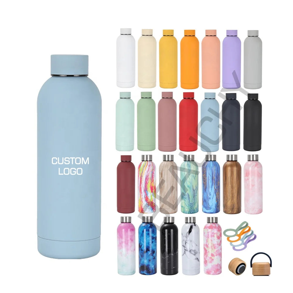 Beauchy Drinkware Wholesale 500ml 17oz Double Wall Stainless Steel Vacuum Thermals Custom Sports Water Bottle Large Capacity