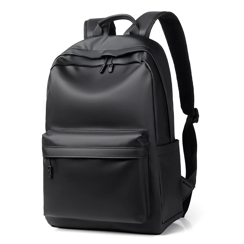 New Designer Custom Men Durable Travel Waterproof PU Leather School Bag Business Casual Sports Students Laptop Backpack